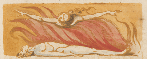 Cherub with Flaming Sword - Wm Blake